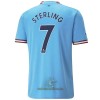 Officiële Voetbalshirt Manchester City Sterling 7 Thuis 2022-23 - Heren